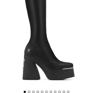 Naked Wolfe Impact Black boots size 7/37 NEW